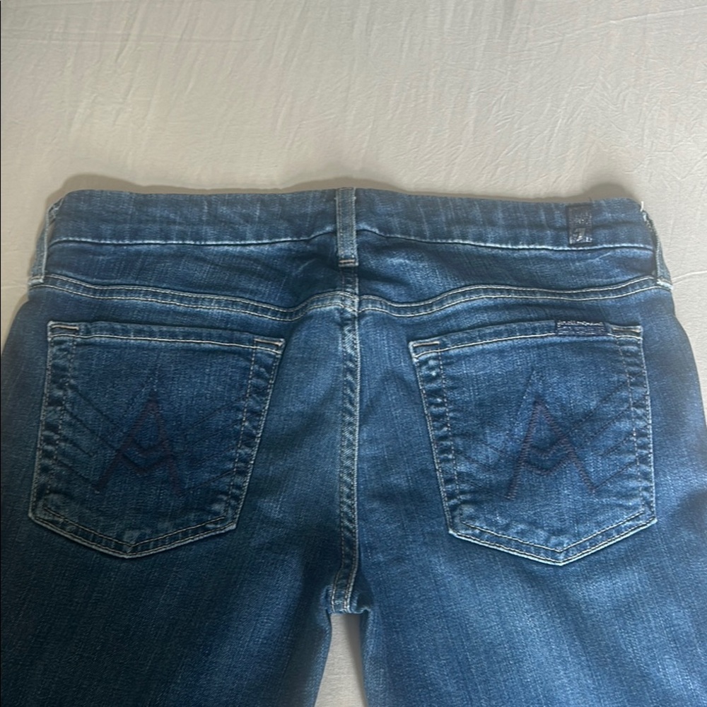 Classic Blue Boot Cut Jeans with Durable Denim